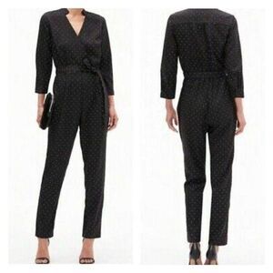 Banana Republic Dot Print Wrap Jumpsuit